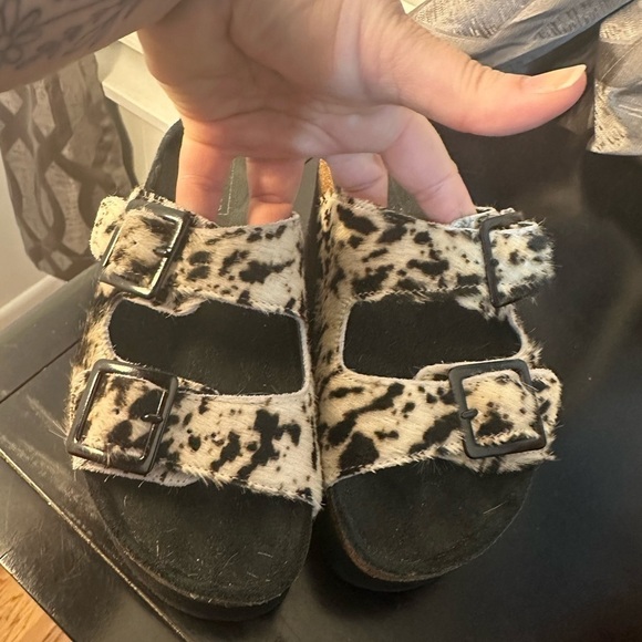 Topshop Cowhide Women’s Sandals Size 6 (37) - Picture 6 of 12